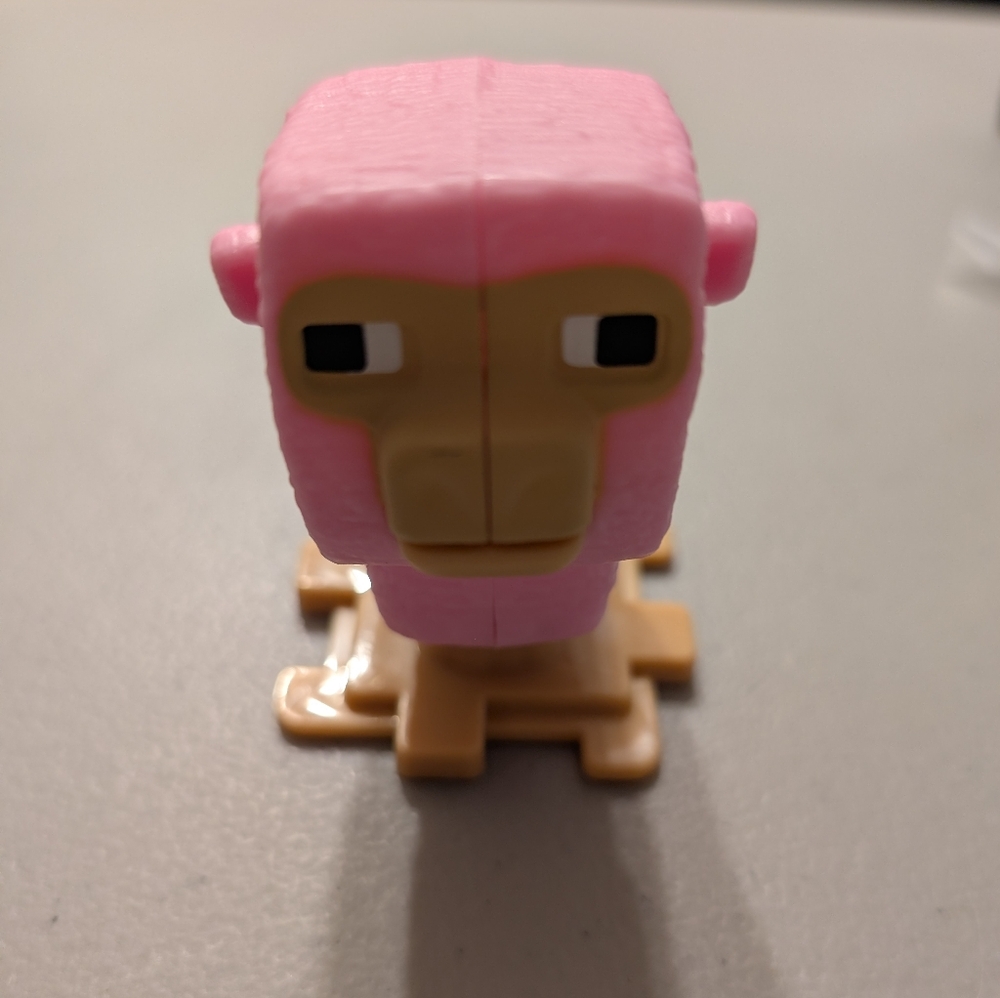 Pink Monkey Toy Figure